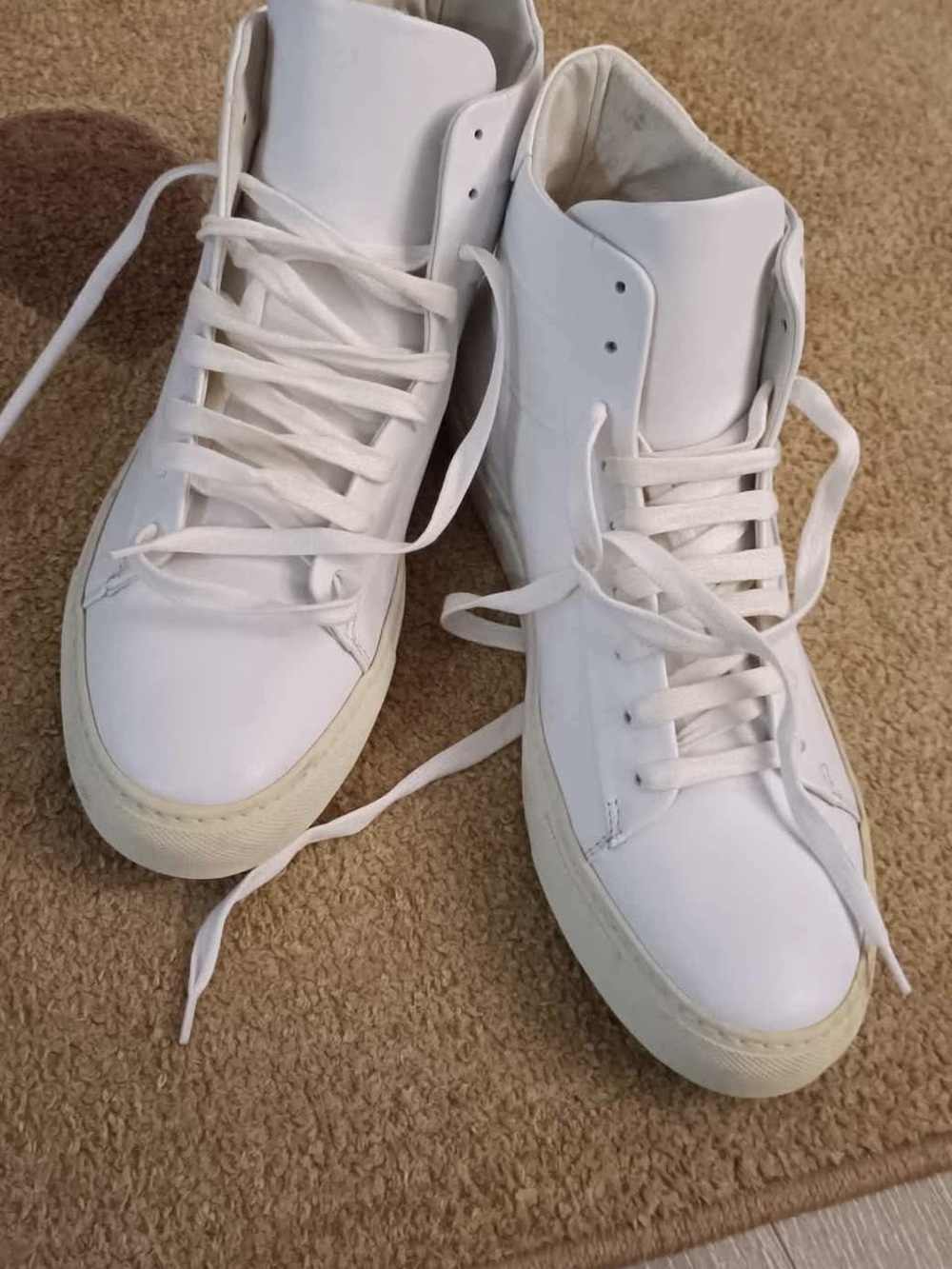 Wings + Horns White High-Top Men's Sneakers